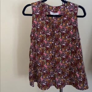 Loft Sleeveless peplum tank